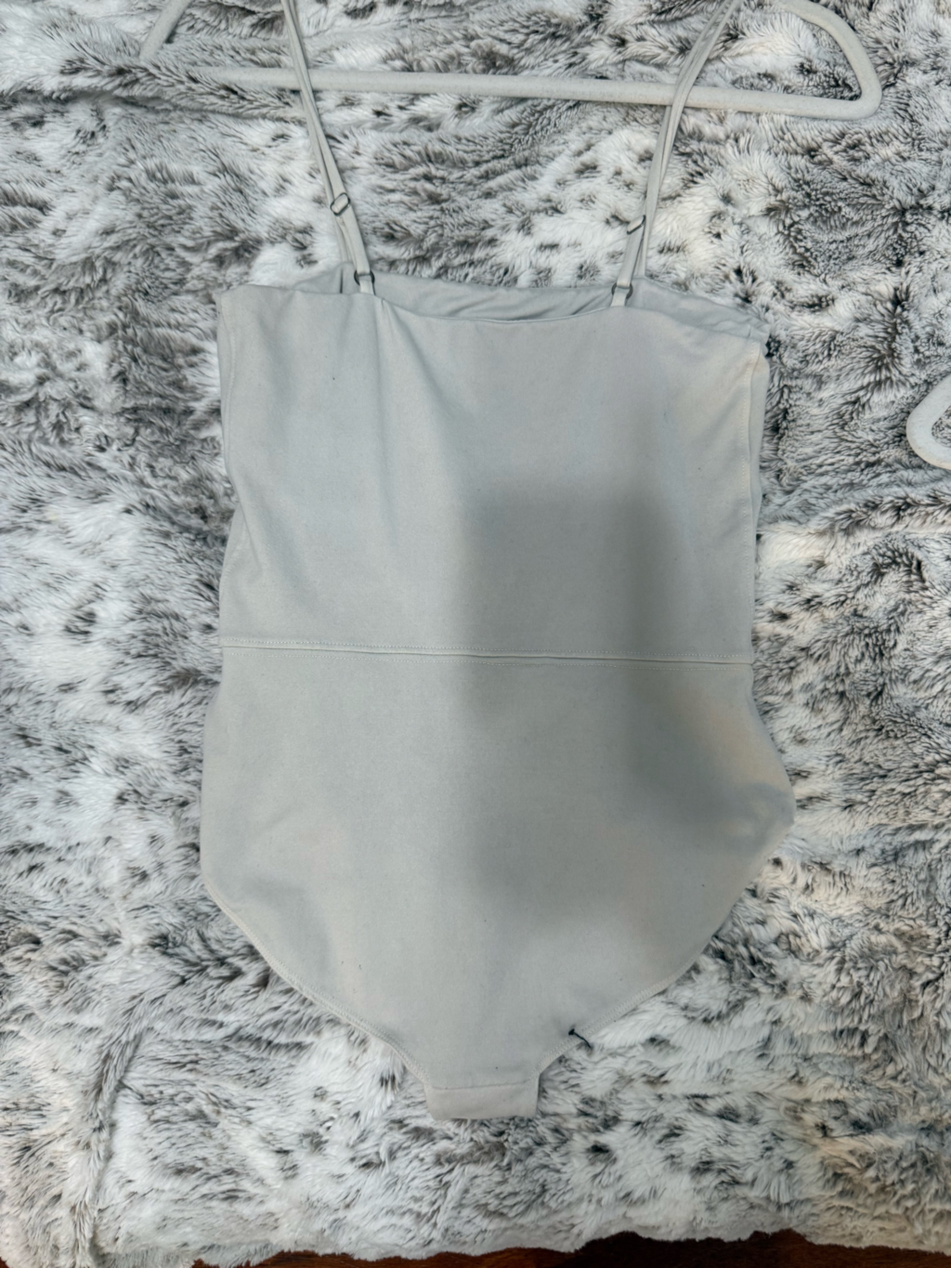 David Lerner Light Gray Strapless Bodysuit